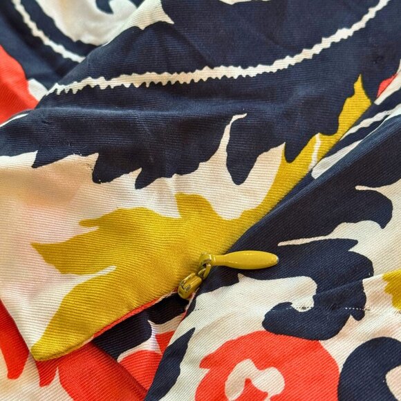 Milly 100% Silk Floral Tie-Neck Blouse Size 6 - Picture 11 of 11